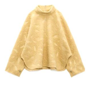 Taupe brown Cape sleeve top